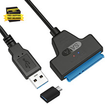 SATA to USB 3.0 Adapter Cable for 2.5 Inch Hard Drive HDD/SSD Data Transfer,2In1 picture