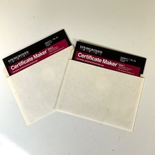 Springboard Certificate Maker Apple II+ IIe IIc 64K Floppy Disks VGC picture