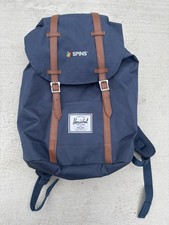 Herschel Supply Co. Retreat Canvas Laptop Backpack Navy Blue - NWOT picture