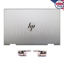 New For HP ENVY X360 15-EW 15-EY LCD Back Cover + Hinges Silver N09645-001 US picture