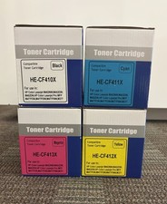 Premium Compatible CMYK Laser Toner Set HE-CF410X/411X/412X/413X for HP picture