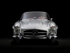 Cars 1957 mercedes benz 300sl r198 retro Desk Mat Stitched picture