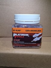 Platinum Tools 202010J EZ-RJ45 Cat6+ Connecters, Jar of 100 picture