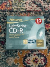 NEW Memorex LightScribe CD-R 52x 700mb 80 Minute Recordable Compact Disc 10-Pack picture