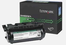 LEXMARK 64480XW T644 Extra High Yield Black Toner Cartridge picture