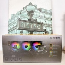 GAMDIAS CHIONE E4 360 Gaming AIO Liquid CPU Cooler ARGB Pump Head Display picture
