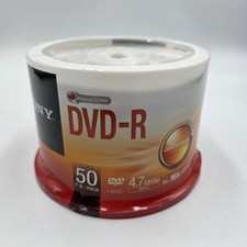 Sony 50DMR47SP AccuCORE DVD-R 4.7GB 120min 16x Blank Media 50 Pack Spindle New picture