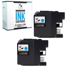 CMYi Compatible LC203C Ink Cartridge 2PK fits Brother MFCJ4320DW J4420DW J5520DW picture