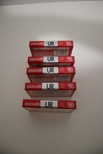Maxell UR 90 Min Blank Audio Cassette Tapes Lot Of 5 Normal Bias Recordable New picture