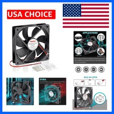 120mm 12V 0.45A 2Pin DC Brushless Cooling Fan 12 Volt 120x120x25mm | High CFM... picture