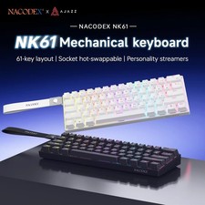A-JAZZ x Nacodex NK61 60% RGB Gaming Gamer PC Keyboard Mechanical Keyboard ✨⌨️ picture