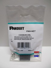 Panduit CMDBUSCZBL SC duplex mini-com module fiber optic adapter split sleeves picture