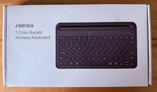 Seenda Bluetooth wireless keyboard 7 Color Backlit, open box picture