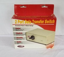 Belkin 2 Port Data Transfer Switch Model F1B024E New in Box picture