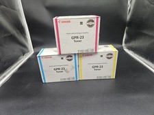 CANON GPR-23 GENUINE TONER CYAN YELLOW MAGENTA NEW SEALED PHOTOS SHIPS FREE picture
