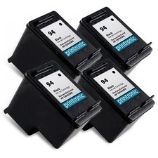 4PK HP 94 Ink Cartridge C8765WN Black for PSC 1600 1610 1610xi 2350 2355 2355v picture