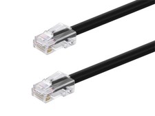 Monoprice Cat6A Patch Cable 100ft Black 26AWG 10G RJ45 Non-Booted Ethernet Cord picture
