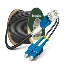 OD-5.0mm Outdoor 330ft (100m) Armored OS2 LC to SC Single Mode Fiber Cable NEW  picture