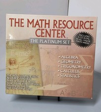 Math Resource Center Platinum Set Complete Vintage 1996 Big Box CD-ROM Algebra  picture