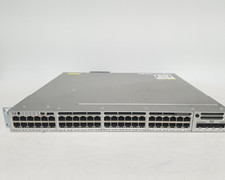 Cisco Catalyst WS-C3850-48U-L 48 Port-Switch With C3850-NM-4-10G Singel Pwr sply picture