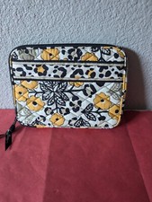 VERA BRADLEY GO WILD YELLOW BLACK FLORAL TABLET CASE/Sleeve picture