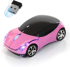 Pink Wireless Mouse，Car Mouse 1600DPI 2.4G with USB Reciver for Computer Wireles picture