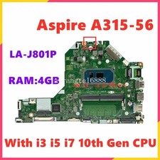 For ACER Aspire A315-56 FH5LI LA-J801P With Motherboard i3 i5 i7 10th Gen 4G RAM picture