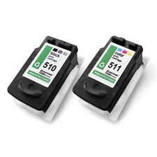2x Cartridges for Canon Mp 235 240 250 252 260 270 280 282 480 495 499,PG510 picture