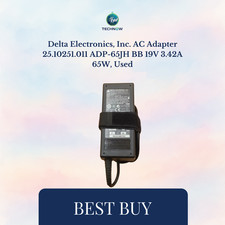 Delta Electronics, Inc. AC Adapter 25.10251.011 ADP-65JH BB 19V 3.42A 65W, Used picture
