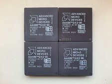 AMD Am486 DX2-80 NV8T A80486DX2-80NV8T 3V vintage CPU GOLD picture