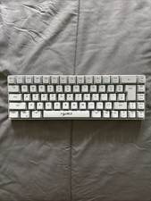 Mechanical Keyboard 75% Compact 84-Key White Gray Gaming Keyboard with Cable picture