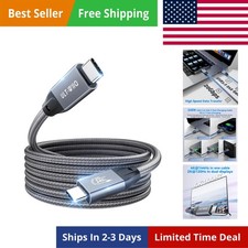 16FT Nylon Braided USB C to USB C 3.2 Gen 2 x 2 Video Cable for Monitor, 8K@3... picture
