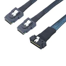 SAS4.0 LP Low profile SFF-8654 8i 74P to 2X SFF-8087 36P Server connection Cable picture