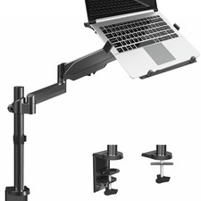 VIVO Universal Adjustable 10 to 15.6 inch Laptop Mount for Single Arm, Black picture