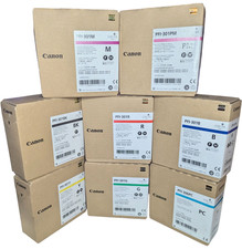Canon PFI-301 Set of 8 Ink Tanks - M, PM, R, BK, B, Y, G, PC Expired 2020-24 NEW picture
