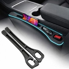 Seat Gap Filler 2 Pack, Car Seat Gap Plug with Storage Slot for & Keys, High-... picture