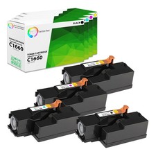 TCT 4PK C1660 Color Toner Cartridge Set For Dell C1660 C1660w C1660cnw picture
