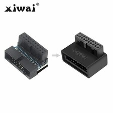 Xiwai 1Set USB 3.0 20pin Male to Female Extension Adapter Up  Down Angled picture