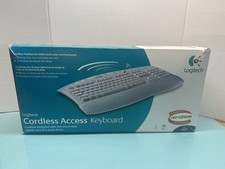 Logitech Cordless Access Keyboard White Palm Rest Zero-DegreeTilt New In Box  picture