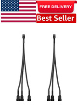 3 Way PWM Fan Splitter Cable, 2 Pcs 4 Pin Splitter, Header... picture