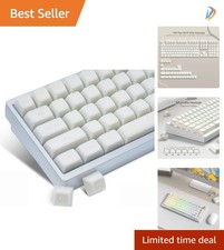 SA Profile Translucent White Jade Keycaps Set - Luxurious Touch for Your Setup picture
