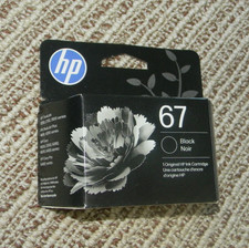 New Genuine HP 67 Black Ink Cart in SEALED Retail Box EXP 01/2028  picture