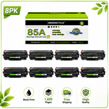 8PK CE285A Black Toners fits for HP LaserJet M1214nfh M1216nfh M1217nfw M1219nf picture