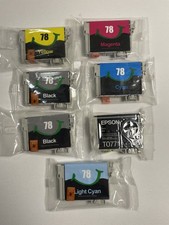 Ezink 78 7 Cartridge Lot For Epson picture