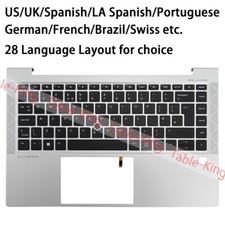 US UK Spanish Backlit Palmrest Keyboard for HP EliteBook 840 G7 G8 745 G7 G8 picture