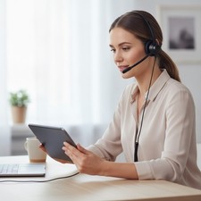 X1 Noise Cancelling Office Headset - Lightweight Single Ear Design for Calls picture