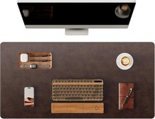 Genuine Leather Desk Mat, 35.4