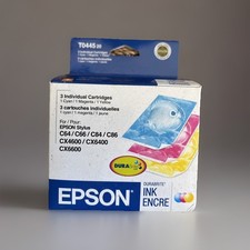 Genuine Epson T0445 Cyan , Magenta & Yellow Sealed NIP Expired picture