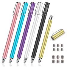 Stylus Pens for Touch Screens(6 Pcs), 2 in 1 Fiber Tips Capacitive Stylus picture