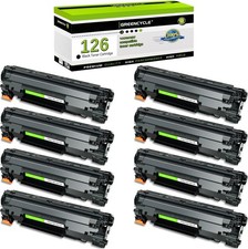 GREENCYCLE 8PK CRG126 CRG-126 Toner For Cannon 126 ImageClass LBP6200d LBP6230dw picture